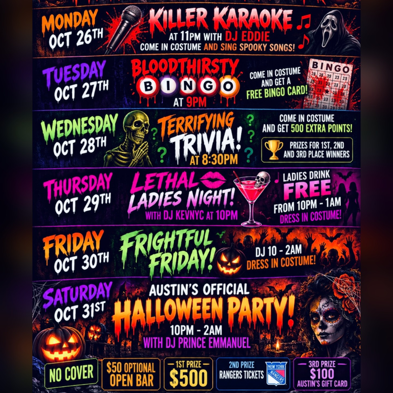 Halloween Week At Austin's