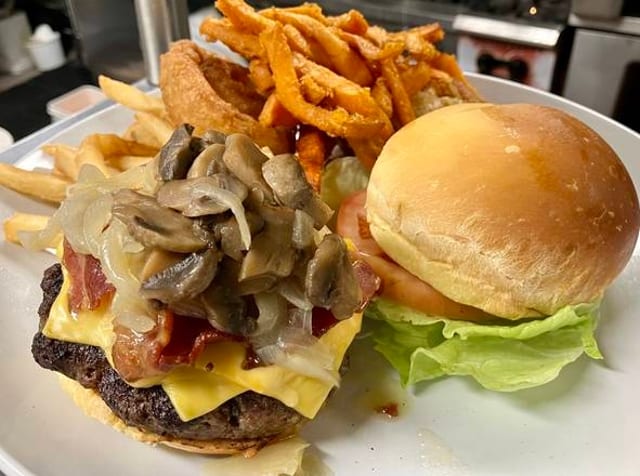 Austin's Burger with The Works (Dinner).